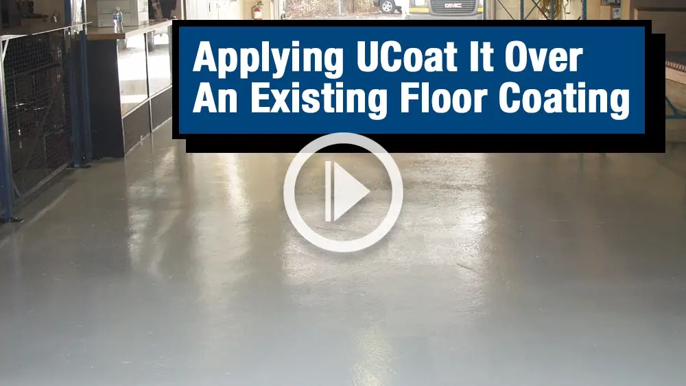 Applying Over an Existing Floor Coating Video Image