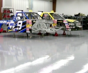 Racing Area Floor Coatings - UCoat It Epoxy Floor Coatings