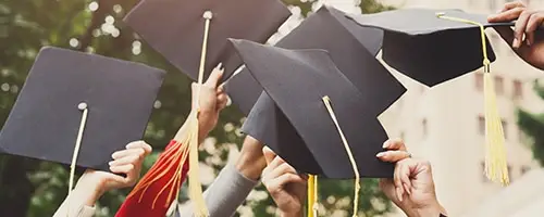 Graduates caps
