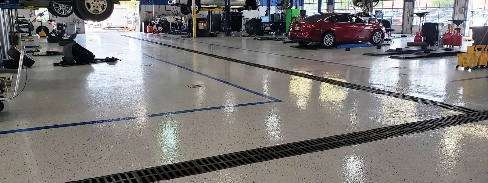 Dealership Service Area in Fintezza Epoxy System
