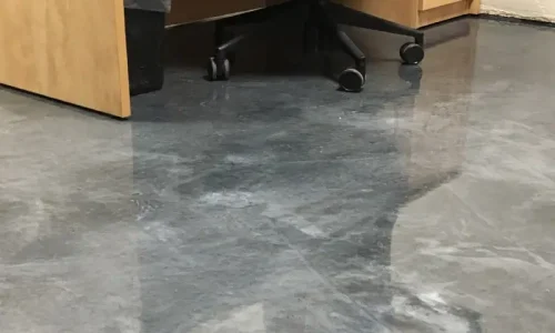 Office Area Floor Coating in MIchigan metallic floor coating