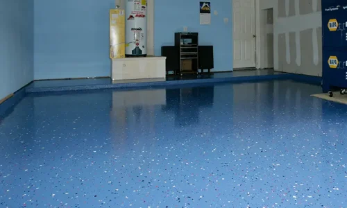 Medium Blue Epoxy Floor Coatings System