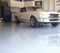 Garage with Ford Mustang