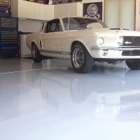 Garage with Ford Mustang