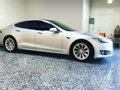 Window Tint Shop Floor Coating Brea California