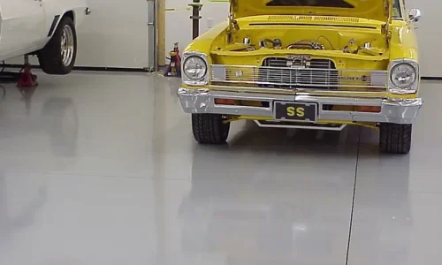 Water based epoxy system that is excellent for garages and shops. water based epoxy garage floor