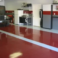 water based epoxy floor coating for garages and shop provide excellent satin to semi gloss finish.