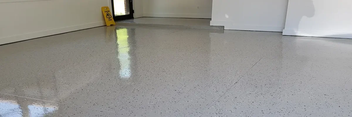 Epoxy Garage Floor in UCoat with UFlek-AF Epoxy Garage Floor in UCoat with UFlek-AF