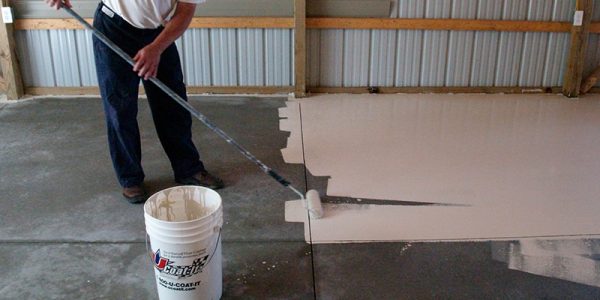 Garage Floor Coating install