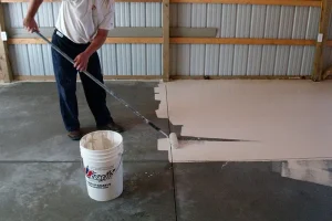 Garage epoxy Floor Coating install