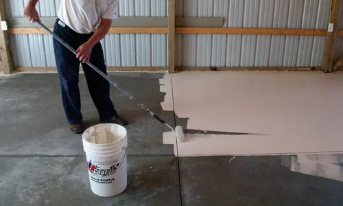 Garage epoxy Floor Coating install
