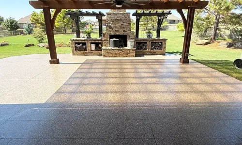 patio in Ultralife high density flake system